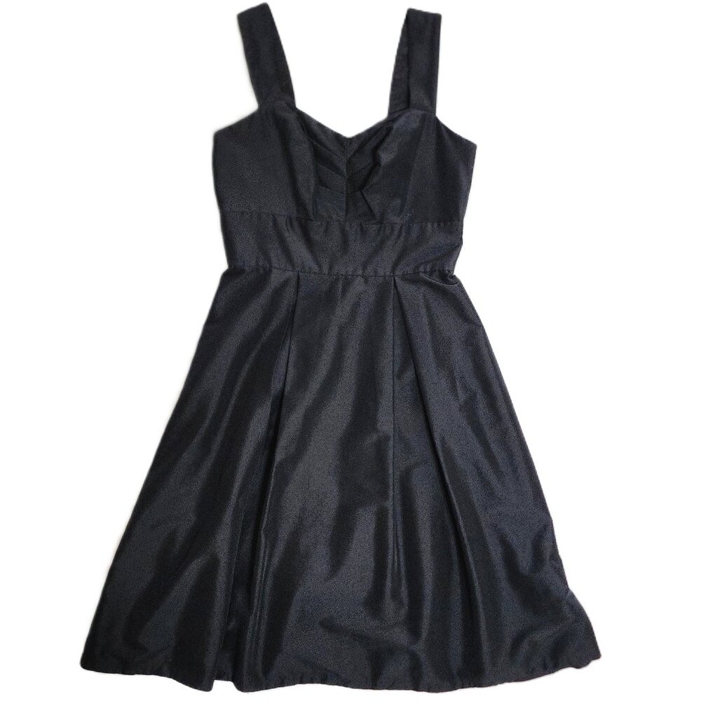 White House Black Market Womens Black Sweetheart Fit & Flare Dress Size 0